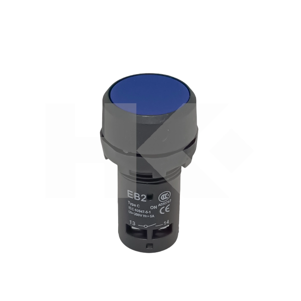 PULSADOR IND. 22MM N/A AZUL