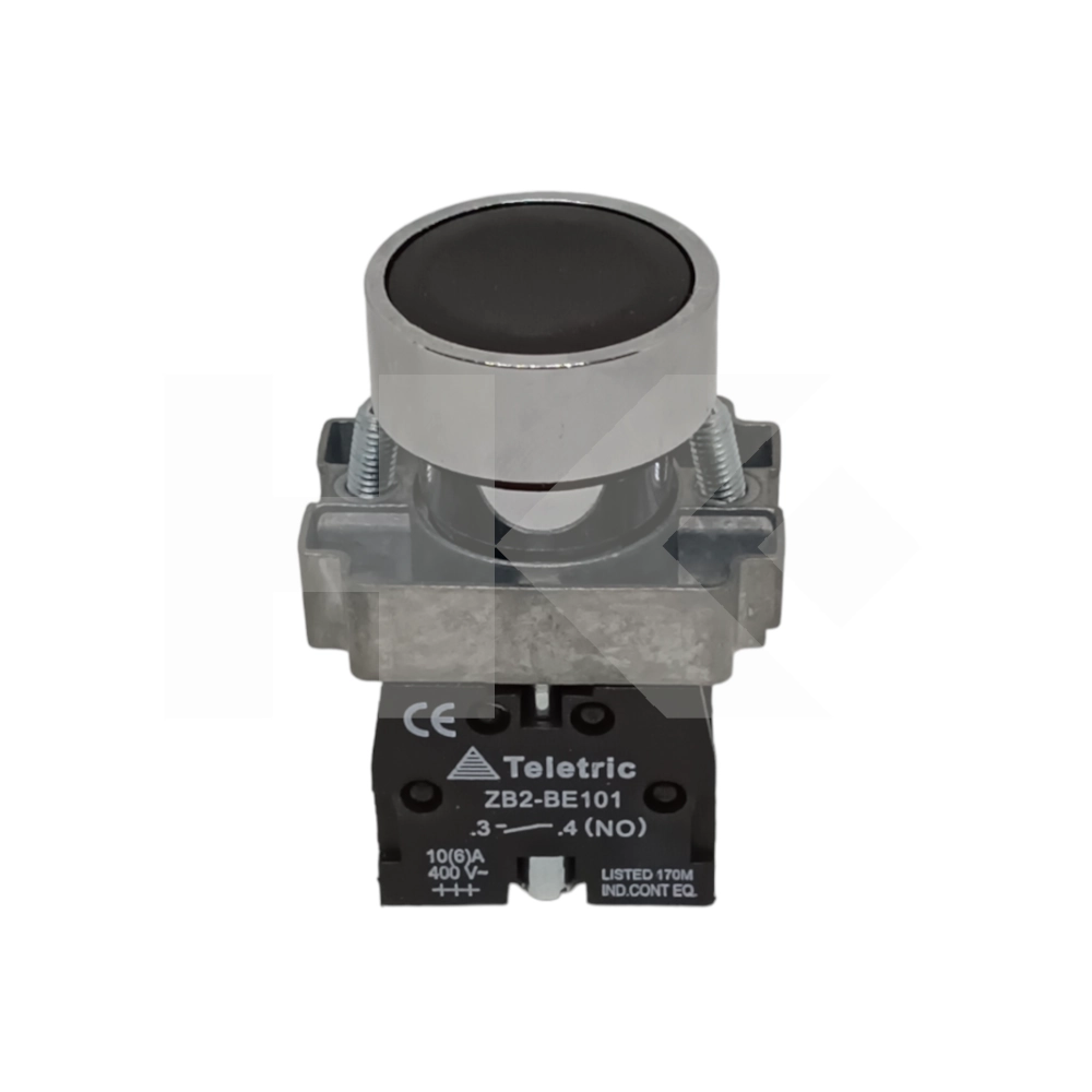 PULSADOR IND. TELETRIC XB2-BA21 METALICO NEGRO