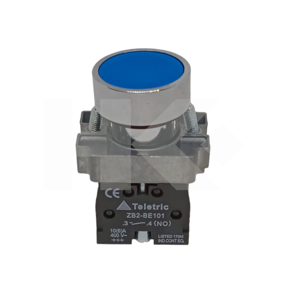 PULSADOR IND. TELETRIC XBA-BA61 METALICO AZUL
