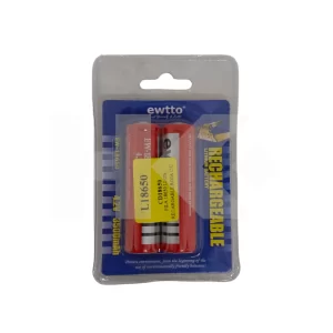 PILA 18650 LI-ON RECARGABLE ROJA CON U