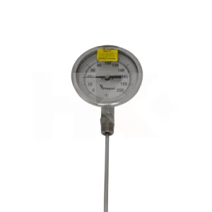 MEDIDOR DE TEMP. PARA HORNO 4" 0-200?C TERMOC. VERT. 20 CMT.