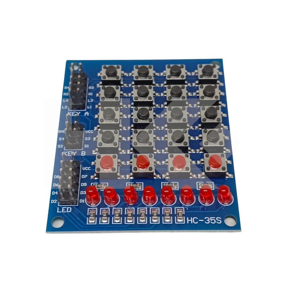 MATRIZ TECLADO X 20 4 X 4 CON 8 LEDS