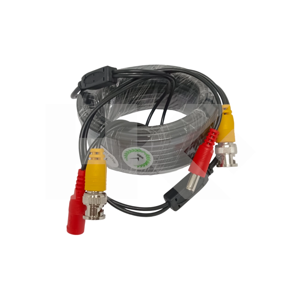 CABLE PARA CAMARA CCTV BNC+ALIMENTACION 10MTS. NEGRO