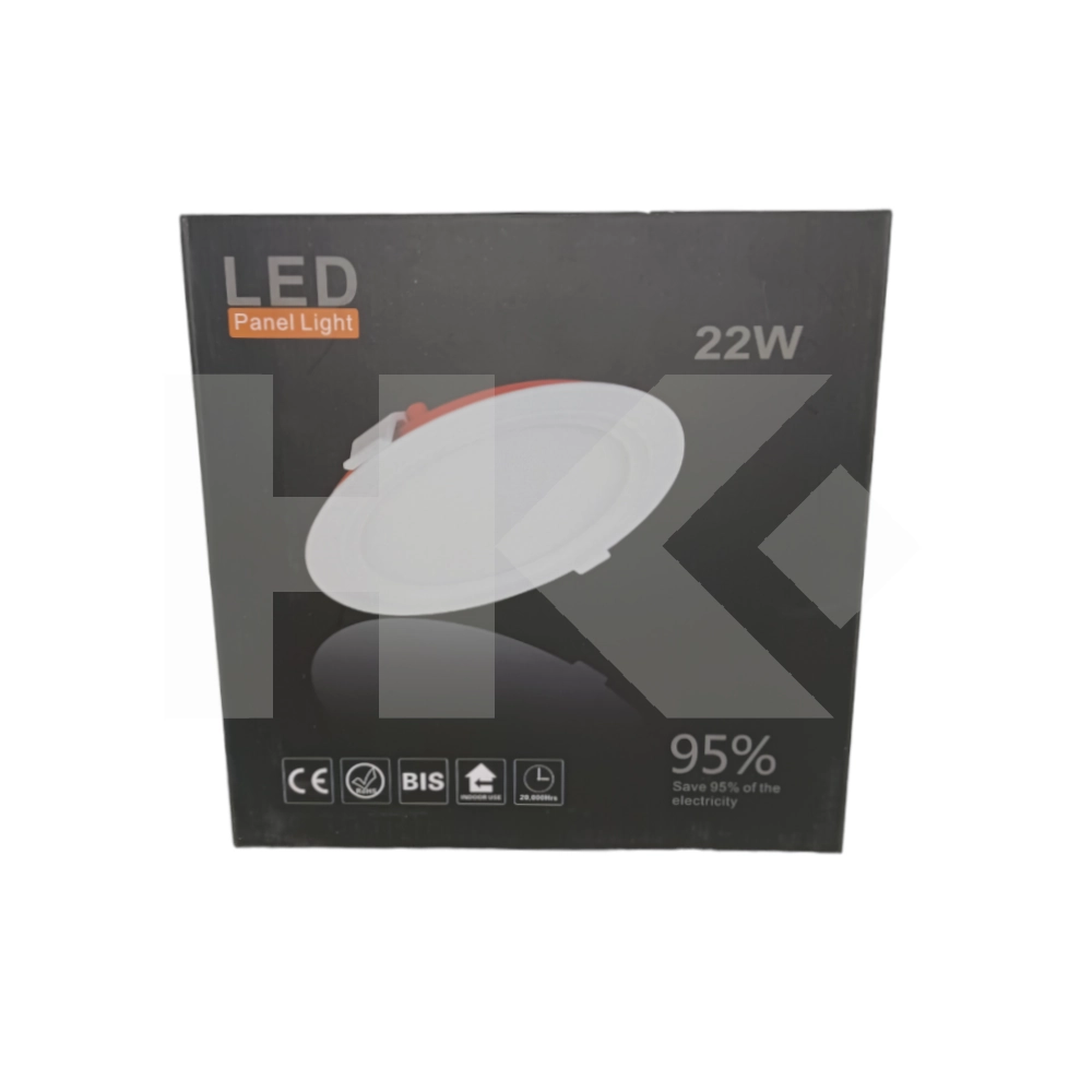 PANEL LED EMBUTIDO REDONDO 22W CALIDO 3000K