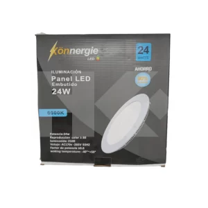 PANEL EMB. REDONDO 24W FRIO 6000K