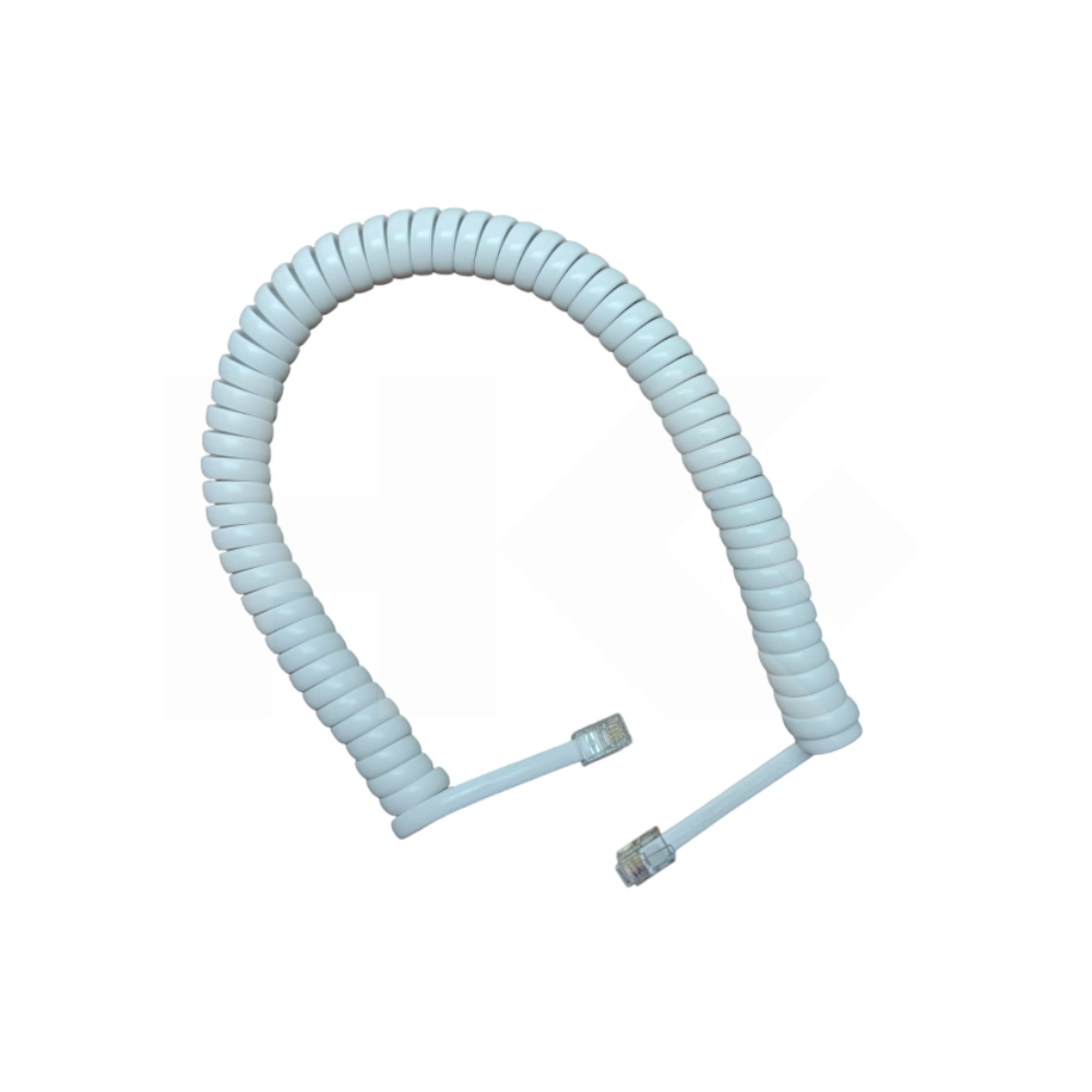 CABLE TELEFONICO ESPIRAL RJ-9 1.5MTS. BLANCO