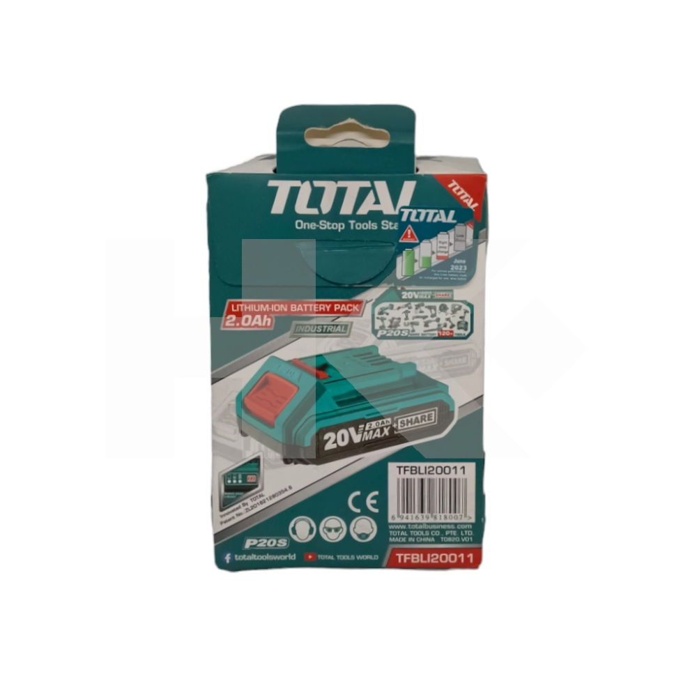 BATERIA TALADRO 20V 2AH P20S TOTAL