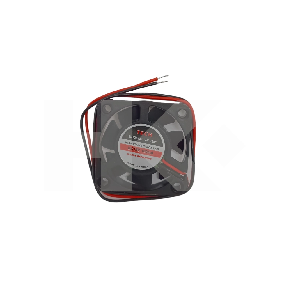 VENTILADOR 12VDC 40X40X10MM. 2 PIN