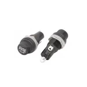 PORTAFUSIBLE CHASIS 5X20MM NEGRO