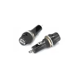 PORTAFUSIBLE CHASIS 6X30MM NEGRO