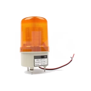 BALIZA 12 LED 220VAC AMBAR CON SONIDO