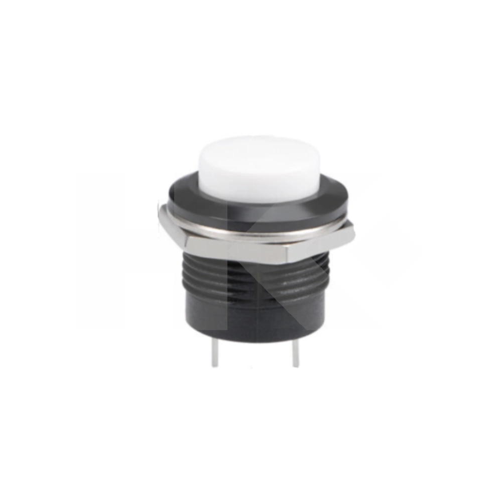 PULSADOR N/A PLASTICO BOTON BLANCO 19MM