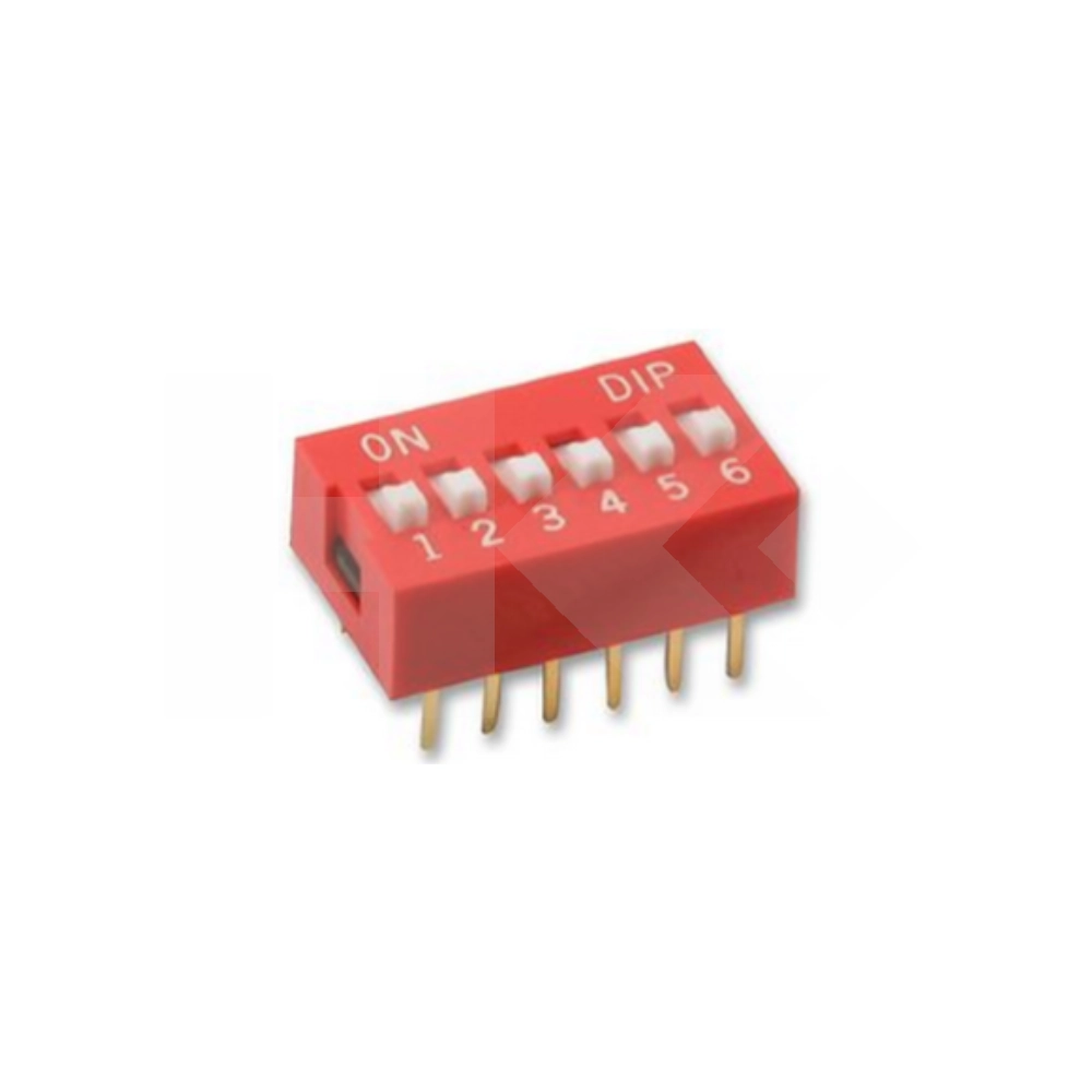 DIP SWITCH 6 PINES