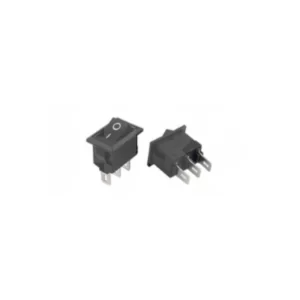 INTERRUPTOR MODULAR 3A 250VAC 2 PIN ON-ON NEGRO MINI (SW100)