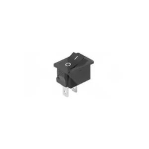 INTERRUPTOR MODULAR 3A 250VAC 2 PIN ON-OFF NEGRO (SW102)