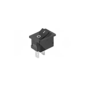 INTERRUPTOR MODULAR 6A 250VAC 2 PIN (ON)-OFF NEGRO PULS. (SW103T)