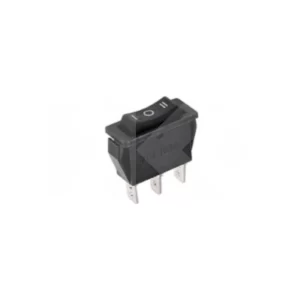 INTERRUPTOR MODULAR 15A 250VAC 3 PIN ON-OFF-ON NEGRO (SW127S)