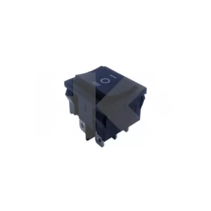 INTERRUPTOR MODULAR ON-OFF.ON 6A 250VAC 6PIN NEGRO