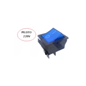 INTERRUPTOR MODULAR ON-OFF 15A 250VAC 4 PIN AZUL (SW142BL)