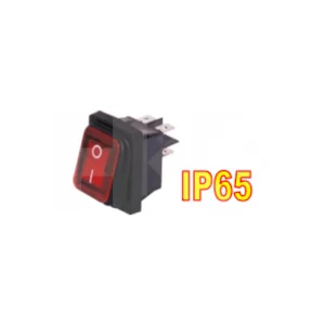 INTERRUPTOR CON PROT. GOMA ON-OFF 20A 250V 4 PIN ROJO (SW143RD)