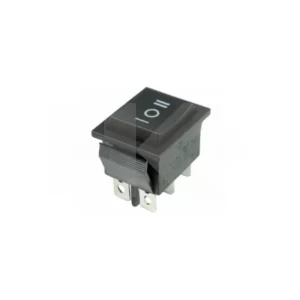 INTERRUPTOR MODULAR ON-OFF-ON 15A 250VAC 6 PIN DPDT NEGRO (SW1446)