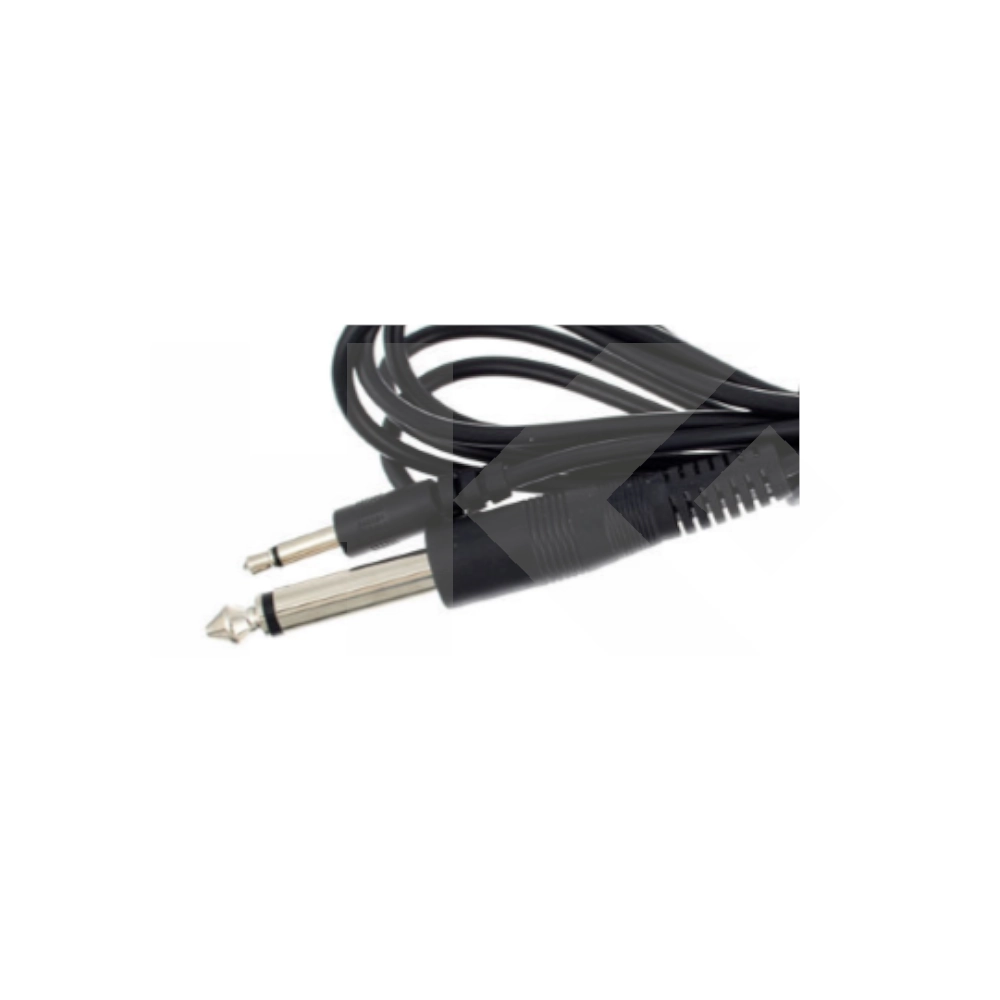 CABLE 3.5MM MONO MACHO A 6.3MM MONO MACHO 1.8 MT.