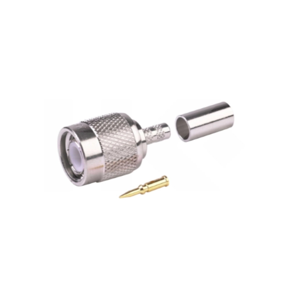 CONECTOR TNCON M CRIMPEABLE RG58 POLAR. INV. (M579671L)