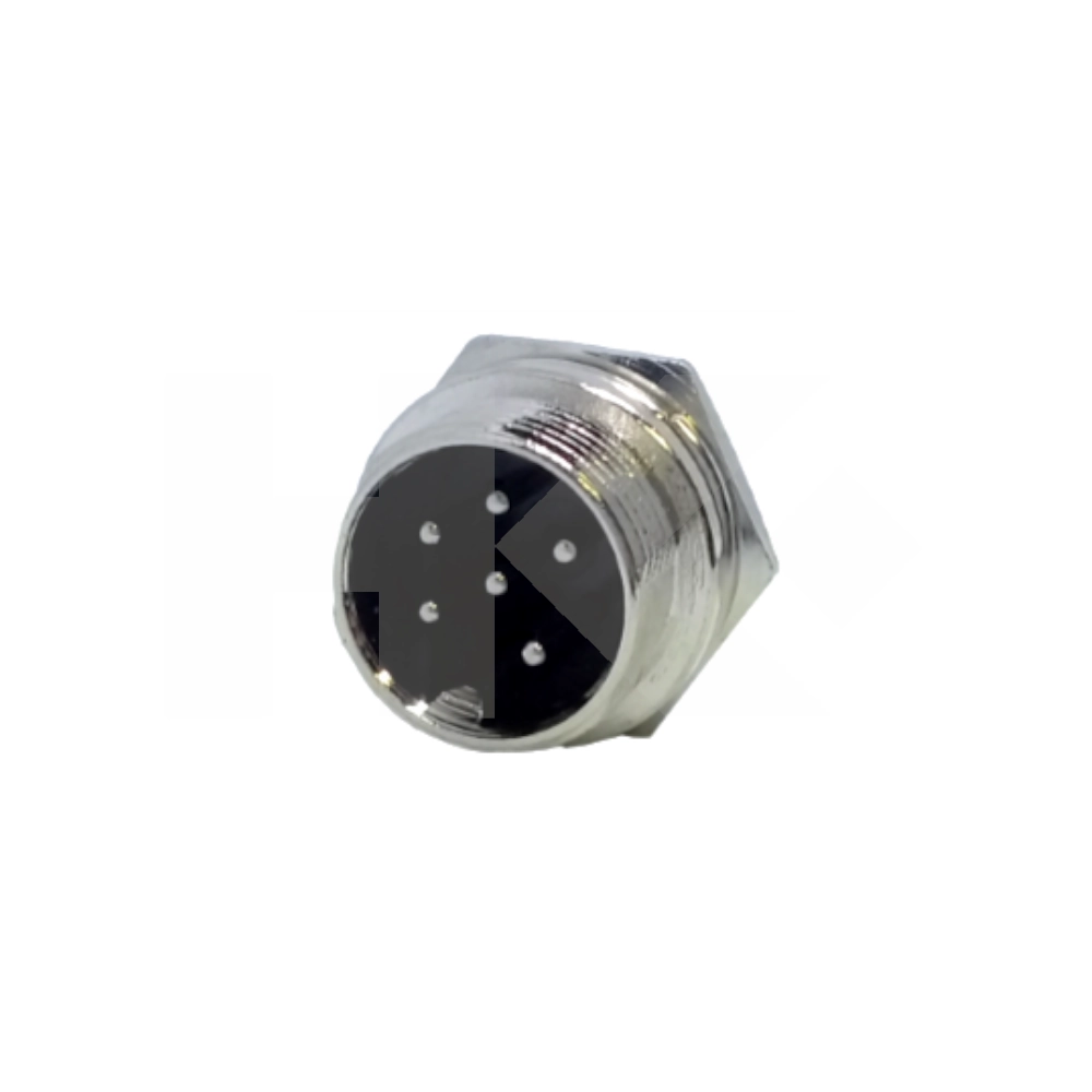 CONECTOR DIN 6 PIN MACHO PARA MICR. CHASSIS ATORN.
