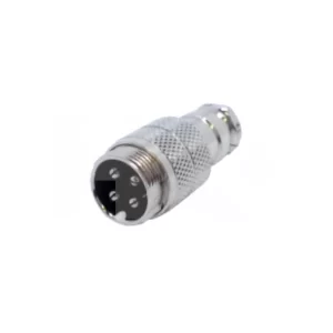 CONECTOR DIN 4 PIN MACHO PARA MICR. VOLANTE ATORN.