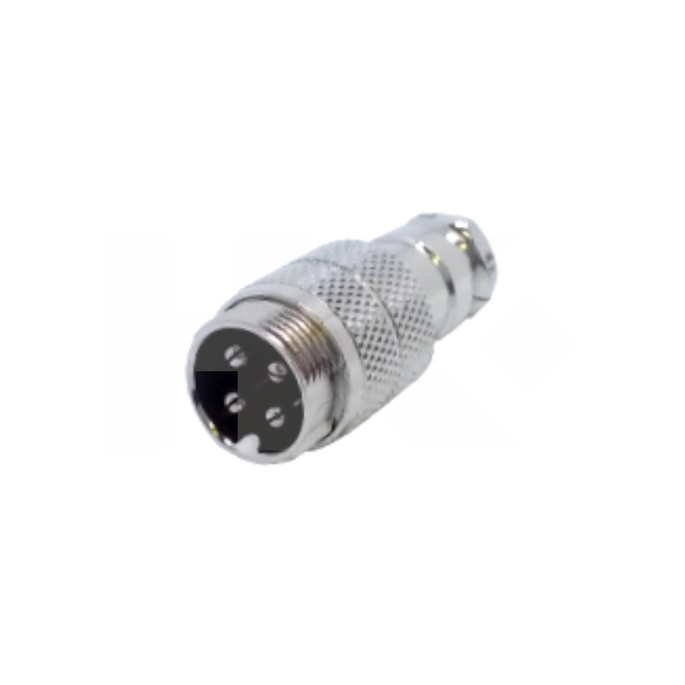 CONECTOR DIN 4 PIN MACHO PARA MICR. VOLANTE ATORN.