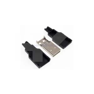 CONECTOR USB/M VOLANTE NEGRO (PARA  ARMAR)