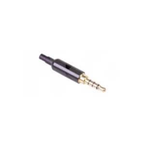 CONECTOR 3.5MM/M VIDEO METALICO NEGRO VOLANTE