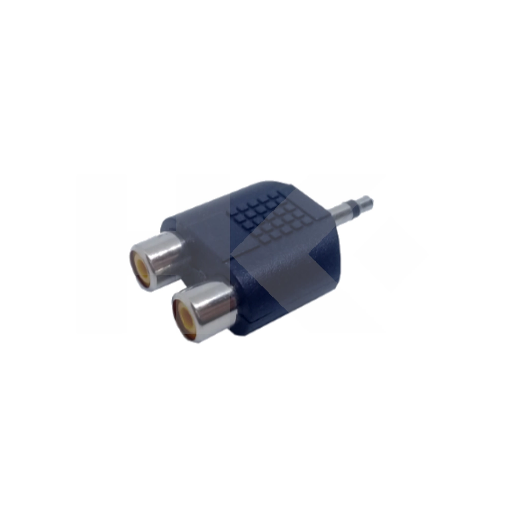 ADAPTADOR RCA/H X 2 A 3.5MM/M MONO (AD237)