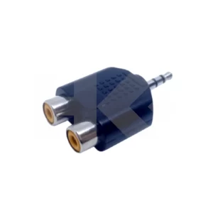 ADAPTADOR RCA/H X 2 A 3.5MM/M ST. PLASTICO