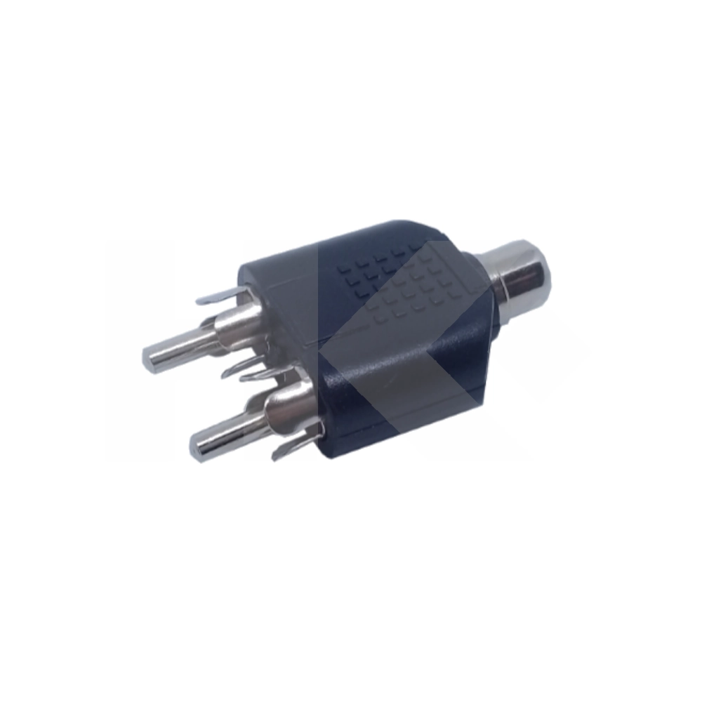 ADAPTADOR RCA/H A RCA/M X 2