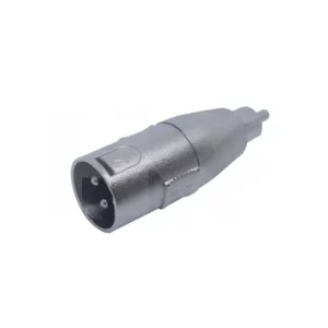 ADAPTADOR MACHO CANNON A MACHO RCA METALICO