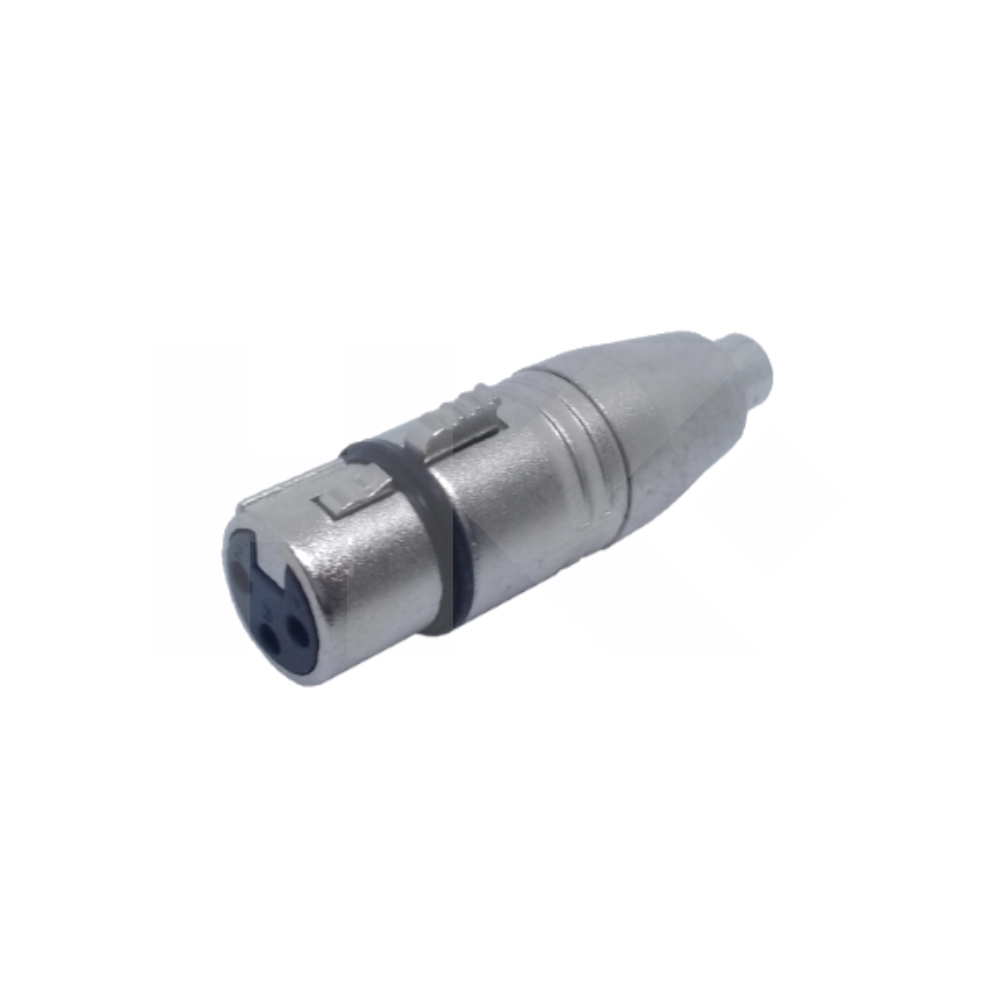 ADAPTADOR HEMBRA CANNON A HEMBRA RCA METALICO