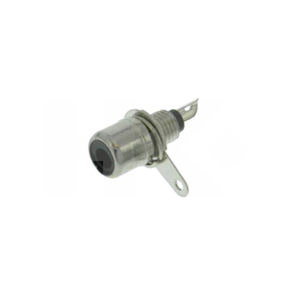 CONECTOR RCA HEMBRA CHASSIS PLATEADO NEGRO