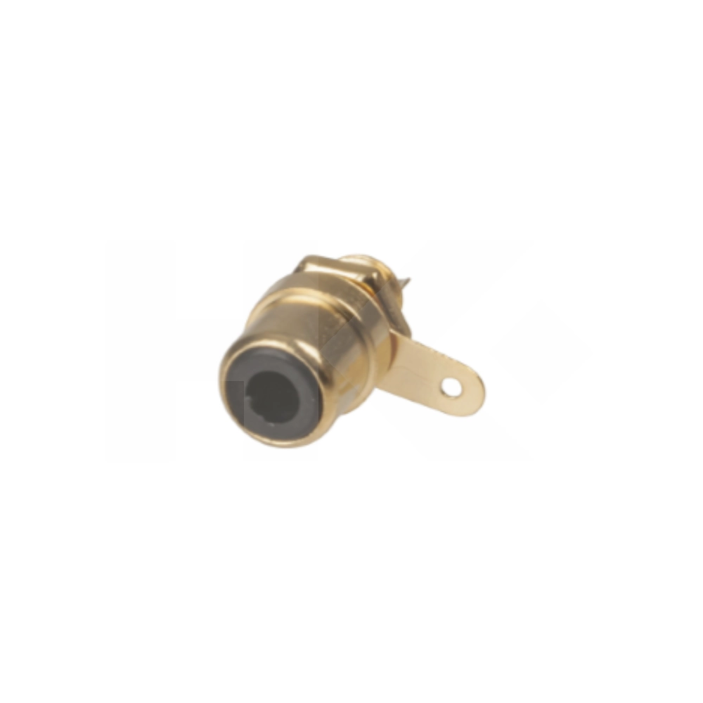 CONECTOR RCA HEMBRA CHASSIS DORADO ROJO