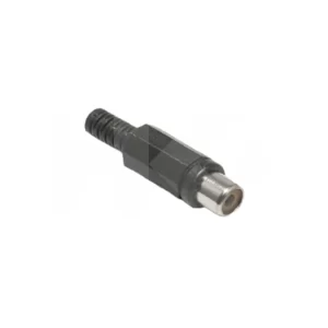 CONECTOR RCA HEMBRA PLASTICO NEGRO VOLANTE