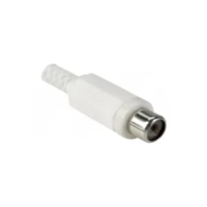 CONECTOR RCA HEMBRA PLASTICO BLANCO PLASTICO