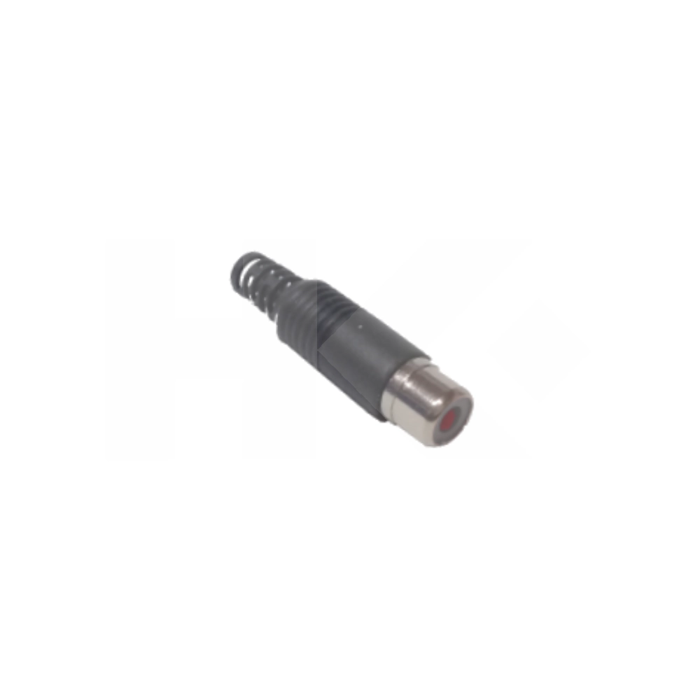 CONECTOR RCA HEMBRA PLASTICO NEGRO VOLANTE