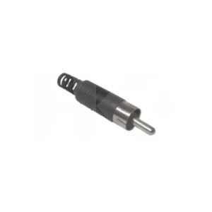 CONECTOR RCA MACHO PLASTICO NEGRO VOLANTE