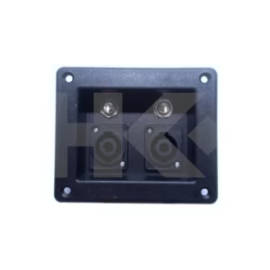 TERMINAL PARLANTE CON 2 SPEAKON + 2 JACK 6.3MM CUADRADO CHASSI