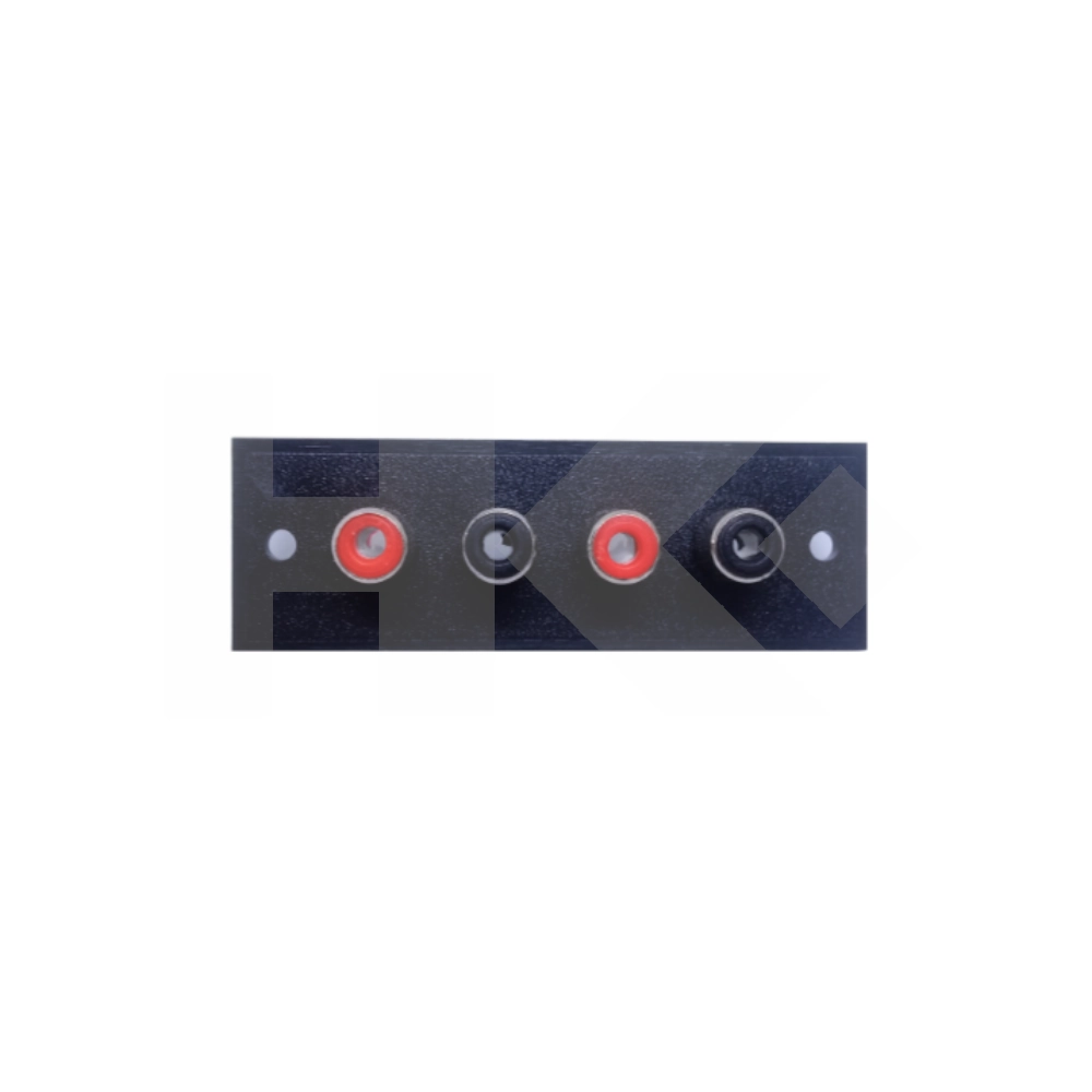TERMINAL RCA HEMBRA CHASSIS X 4 CON PLACA