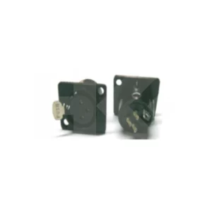 CONECTOR CANNON HEMBRA METALICO NEGRO CON SEGURO CHASSIS
