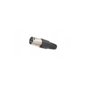CONECTOR CANNON MACHO PLASTICO NEGRO