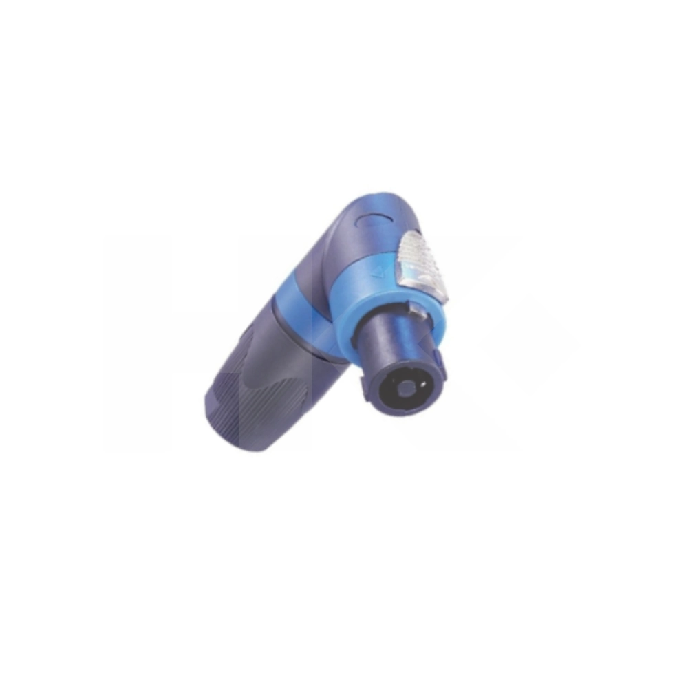 CONECTOR SPEAKON MACHO PLASTICO CON ENGANCHE CURVO