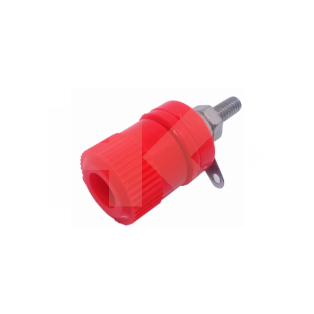 BORNE PARA BANANA 4MM ROJO GRANDE 15MM