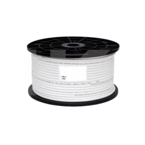 CABLE COAXIAL RG-6 MALLA 90% BLANCO 100MTS.